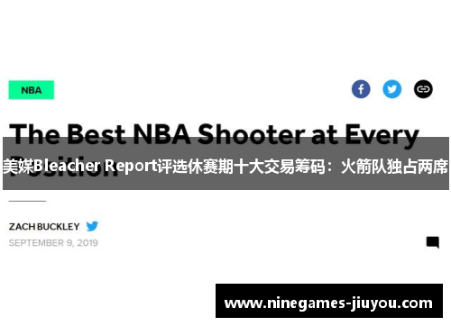 美媒Bleacher Report评选休赛期十大交易筹码：火箭队独占两席